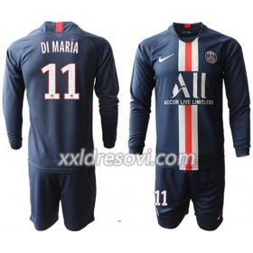 Paris Saint-Germain Di Maria 11 Domaći Dječji Komplet Dresovi za Nogomet 2019-2020 Dugim Rukavima (+ kratke hlače)